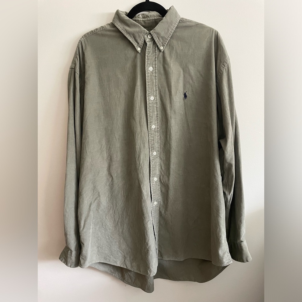RALPH LAUREN - corduroy "Blake" shirt, size XL